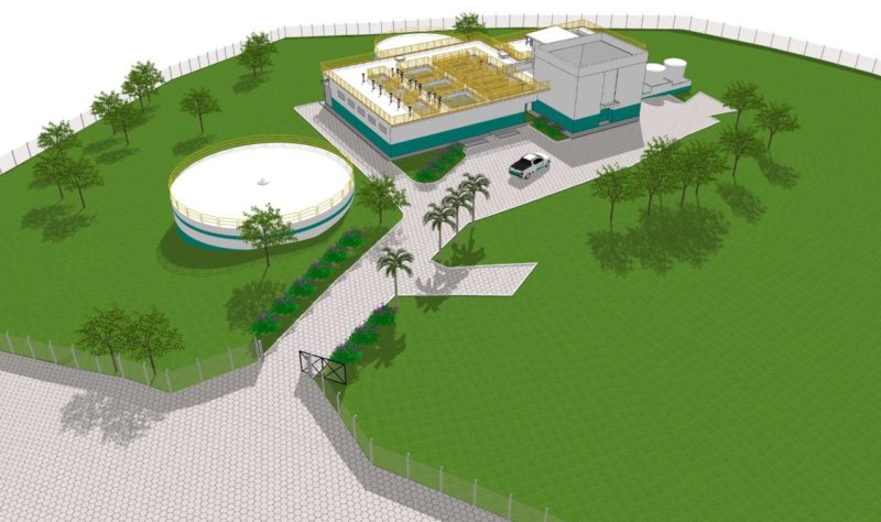 Companhia divulgou imagem do projeto – Foto: Divulga&ccedil;&atilde;o/Casan/ND