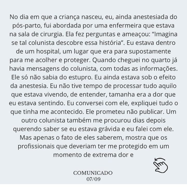A atriz resolveu escrever uma carta para esclarecer a hist&oacute;ria, o conte&uacute;do foi publicado nas redes sociais. – Foto: Reprodu&ccedil;&atilde;o/Instagram/ND