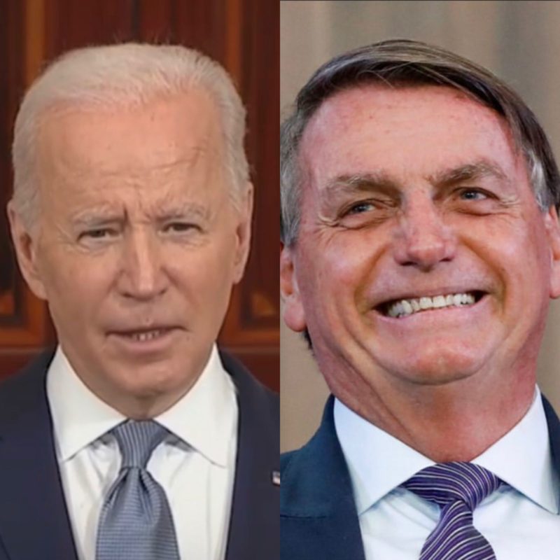Joe Biden e Bolsonaro se encontram nesta quinta (9) na C&uacute;pula das Am&eacute;ricas – Foto: Reprodu&ccedil;&atilde;o/ Instagram