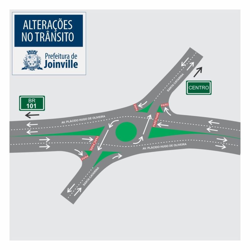 rotatória de joinville passará por mudanças 