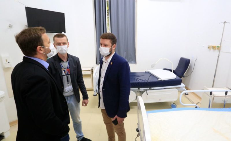 prefeito visitou o hospital são josé