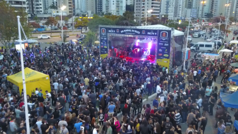 Cerca de 14 mil pessoas acompanharam os shows na edi&ccedil;&atilde;o anterior do Mundial Rock. – Foto: Divulga&ccedil;&atilde;o/NDTV Record TV