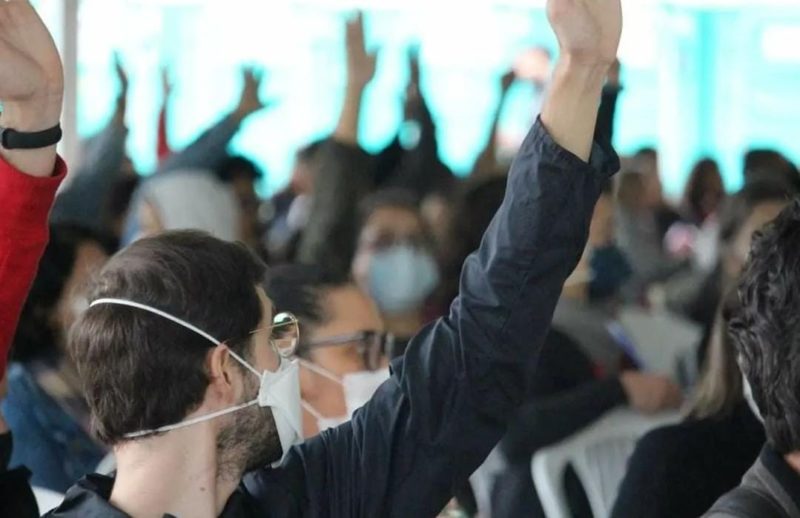 Sindicato afirma que continuar&aacute; em greve – Foto: SINTRASEM/Divulga&ccedil;&atilde;o/ND