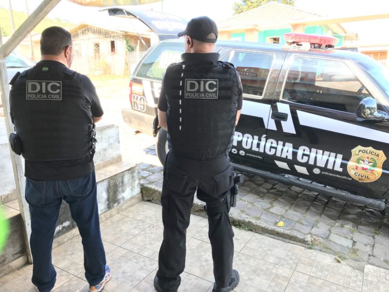 Pol&iacute;cia Civil prendeu o homem suspeito de planejar ataques ao pres&iacute;dio de Lages – Foto: Pol&iacute;cia Civil/Reprodu&ccedil;&atilde;o/ND