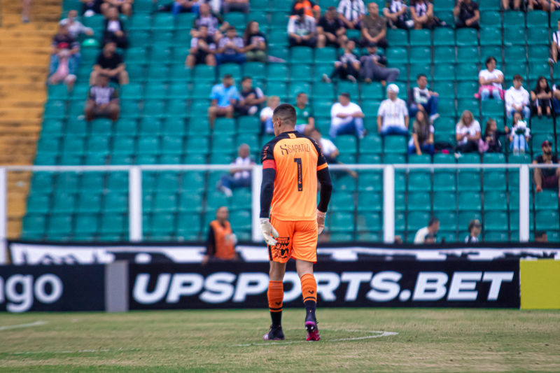 Wilson j&aacute; marcou tr&ecirc;s vezes neste retorno ao Figueirense – Foto: Patrick Floriani/FFC