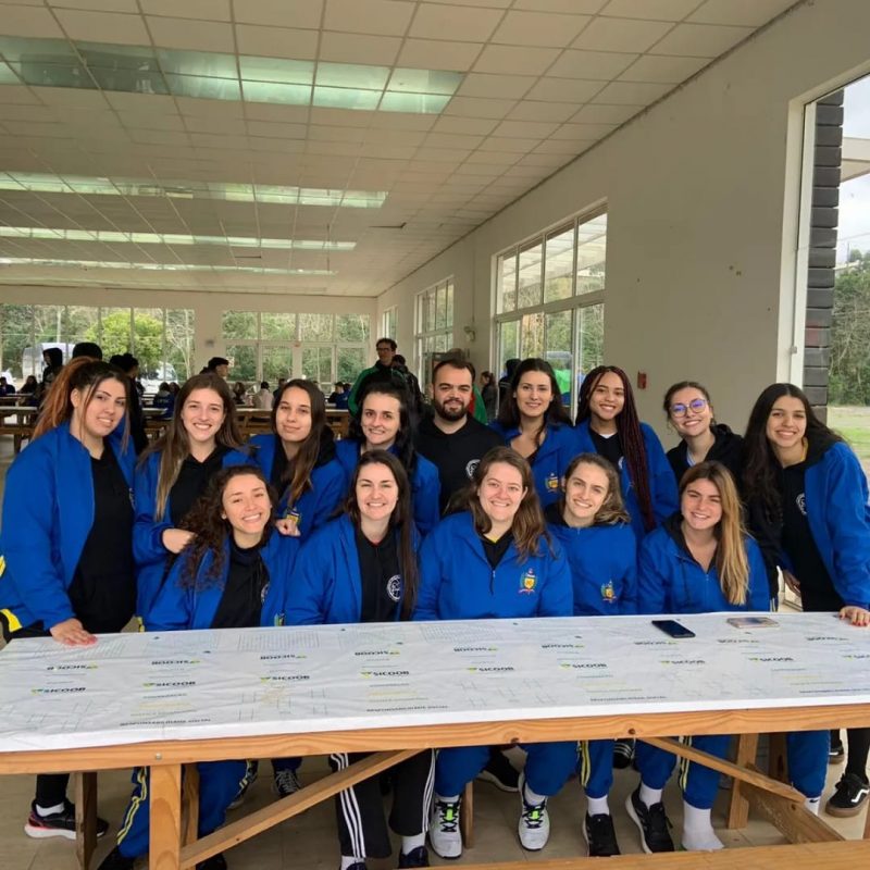 Equipe de basquete da UFSC, campe&atilde; do JUC’s – Foto: Kauana Possamai