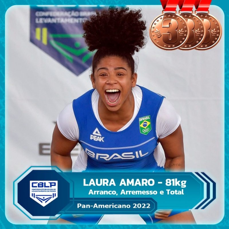 A brasileira Laura Amaro conquistou tr&ecirc;s medalhas de bronze no Pan-americano &mdash; Foto: CBLP/Divulga&ccedil;&atilde;o/ND