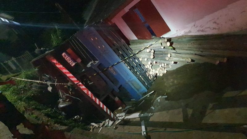 Acidente aconteceu na tarde desta quinta-feira (21) – Foto: Defesa Civil/Reprodu&ccedil;&atilde;o/ND