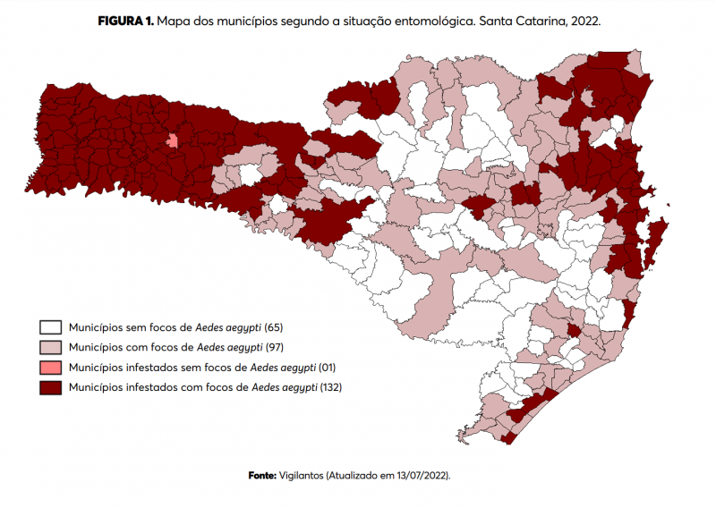 72 munic&iacute;pios no Estado est&atilde;o em situa&ccedil;&atilde;o de epidemia – Foto: Acaert/Reprodu&ccedil;&atilde;o/ND