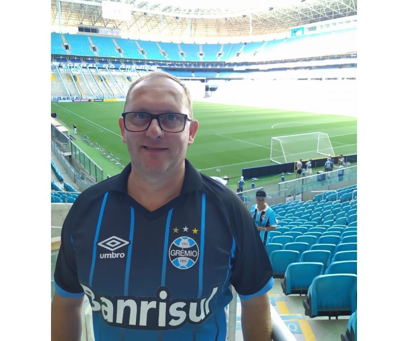 Paulo na Arena do Grêmio