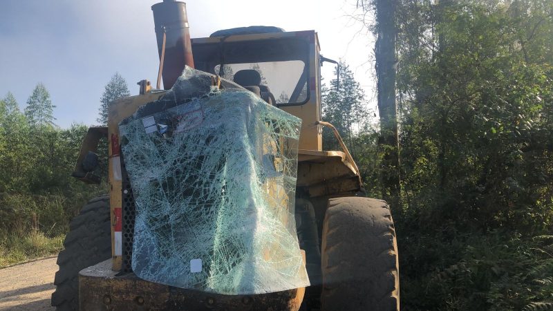 Acidente aconteceu na SC-446, na divisa entre os munic&iacute;pios de Treviso e Sider&oacute;polis – Foto: Juno C&eacute;sar/NDTV