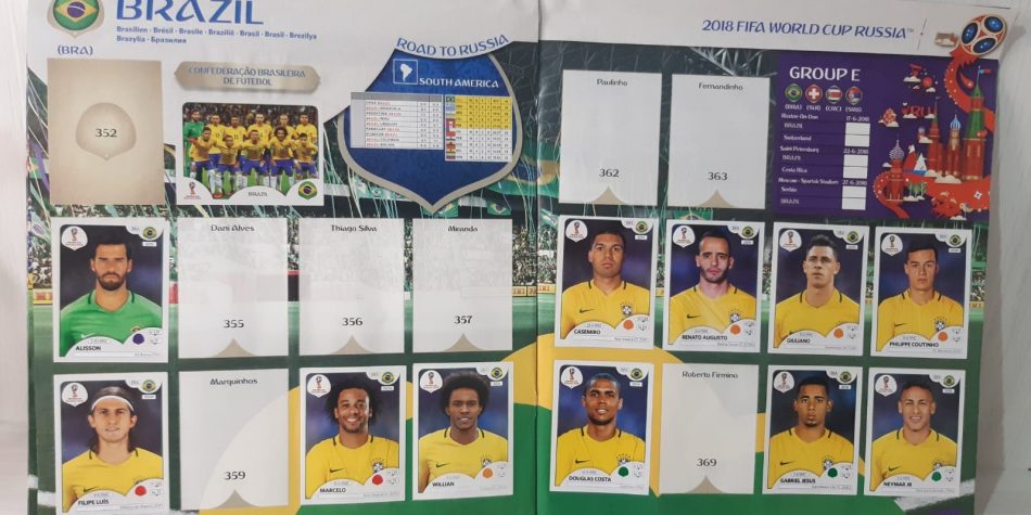 Vea la lista de jugadores brasileños que “fueron” a la Copa del Mundo solo en el álbum de cromos