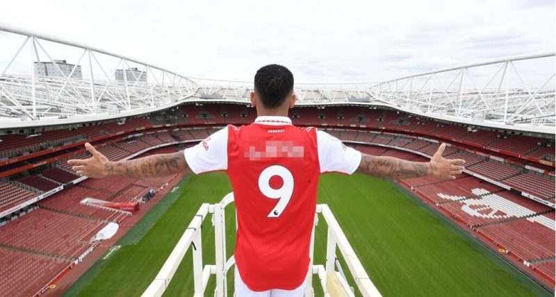 Gabriel Jesus j&aacute; com a camisa do Arsenal – Foto: Asenal/Divulga&ccedil;&atilde;o