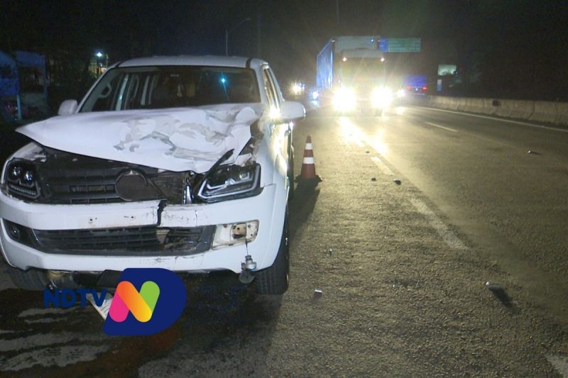 Homem de 50 anos foi atropelado na BR-376 – Foto: Juliano Masselai/NDTV