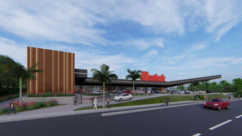 Ilustra&ccedil;&atilde;o que mostra a fachada da nova loja em Palho&ccedil;a – Foto: Divulga&ccedil;&atilde;o/ND