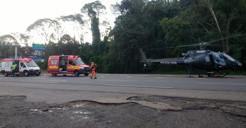 Atropelamento ocorreu na tarde desta ter&ccedil;a-feira (19). – Foto: Corpo de Bombeiros/Divulga&ccedil;&atilde;o/ND