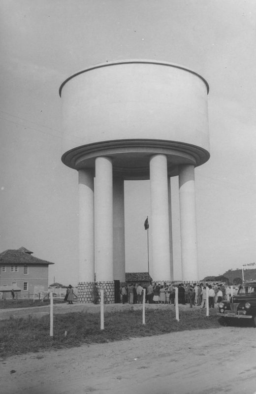 Caixa na &eacute;poca da inaugura&ccedil;&atilde;o em pleno funcionamento – Foto: Divulga&ccedil;&atilde;o/SEMASA/ND