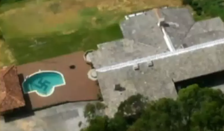The Pomerode teacher with the swastika at the bottom of the pool will again be investigated.  – Photo: Reproduction/TV recording