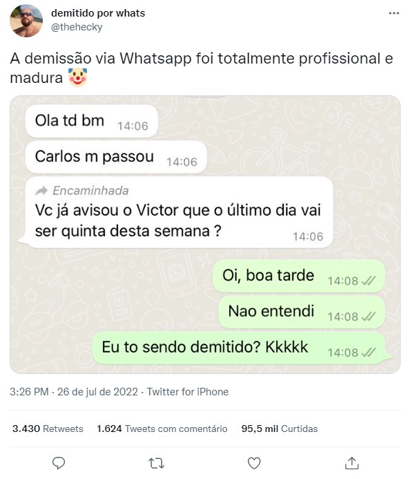 Posso ser demitido por postar algo em rede social?