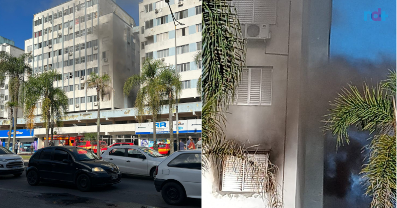 Inc&ecirc;ndio em apartamento em Crici&uacute;ma deixa v&iacute;tima com queimaduras graves – Foto: Divulga&ccedil;&atilde;o/ND