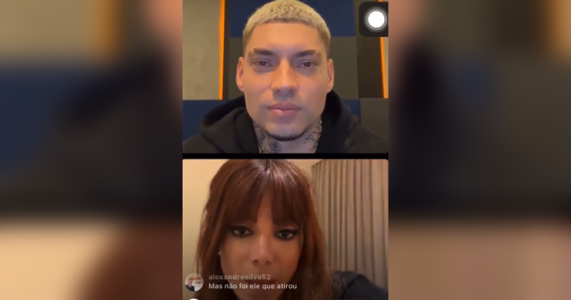 Tombo de Filipe Ret em live com Anitta vira piada – Foto: Instagram/Reprodu&ccedil;&atilde;o/N
