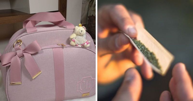 Casais fumavam e escondiam maconha em bolsa de beb&ecirc; – Foto: Reprodu&ccedil;&atilde;o/Internet