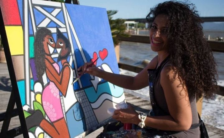 Daisy Am&eacute;rico &eacute; artista pl&aacute;stica e fala sobre o desafio e desejo de ocupar grandes galerias de arte no mundo – Foto: Daisy Am&eacute;rico/Arquivo Pessoal/ND