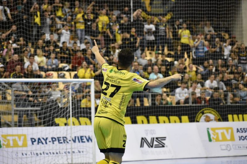 Jaragu&aacute; Futsal goleou o Tubar&atilde;o e subiu para a quinta posi&ccedil;&atilde;o na Liga Nacional – Foto: Paulinho Sauer/Jaragu&aacute; Futsal/Divulga&ccedil;&atilde;o/ND