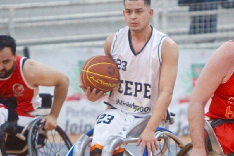 Jo&atilde;o Padilha participa de treinamento com a sele&ccedil;&atilde;o Sub-23 de basquete em cadeira de rodas – Foto: Cepe/Divulga&ccedil;&atilde;o/ND