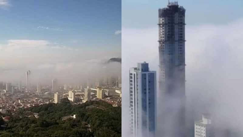 Nevoeiro toma conta de cidades do Litoral Norte de SC; entenda o fen&ocirc;meno – Foto: Arquivo/NDTV e Reprodu&ccedil;&atilde;o/Internet