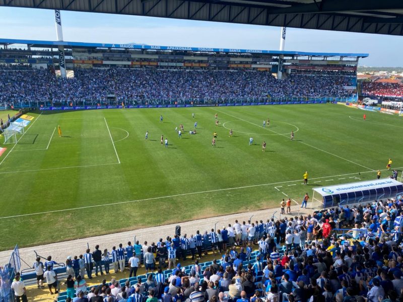 Est&aacute;dio da Ressacada, para Ava&iacute; x Flamengo – Foto: Diogo de Souza/ND