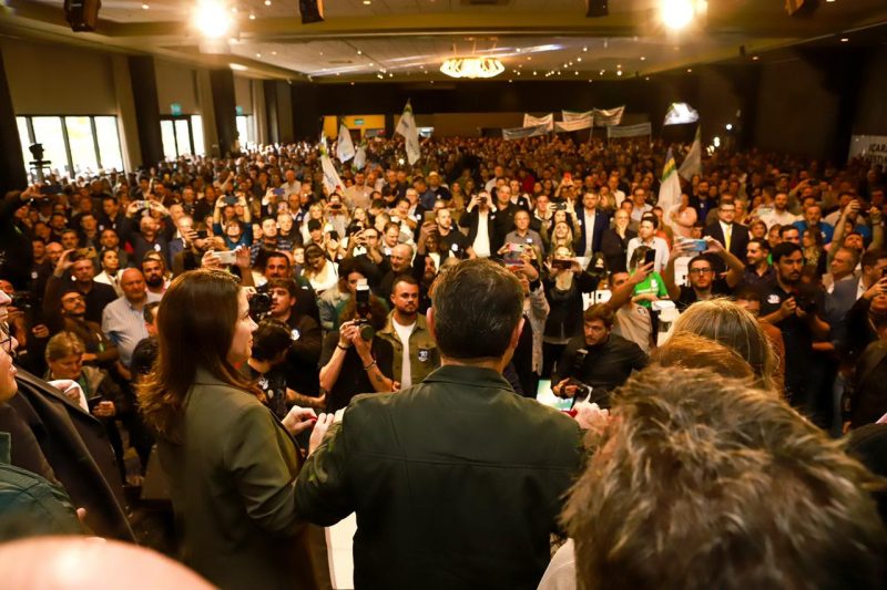 Cerca de 2 mil pessoas estiveram em evento de apoio à pré-candidatura de Carlos Moisés – Foto: Divulgação/Republicanos/ND