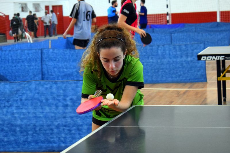 JESC Crici&uacute;ma 2022: Laira Ondina da Silva, do Col&eacute;gio Dom Bosco, de Rio do Sul foi a Campe&atilde; no T&ecirc;nis de Mesa Feminino – Foto: Picasa/ND