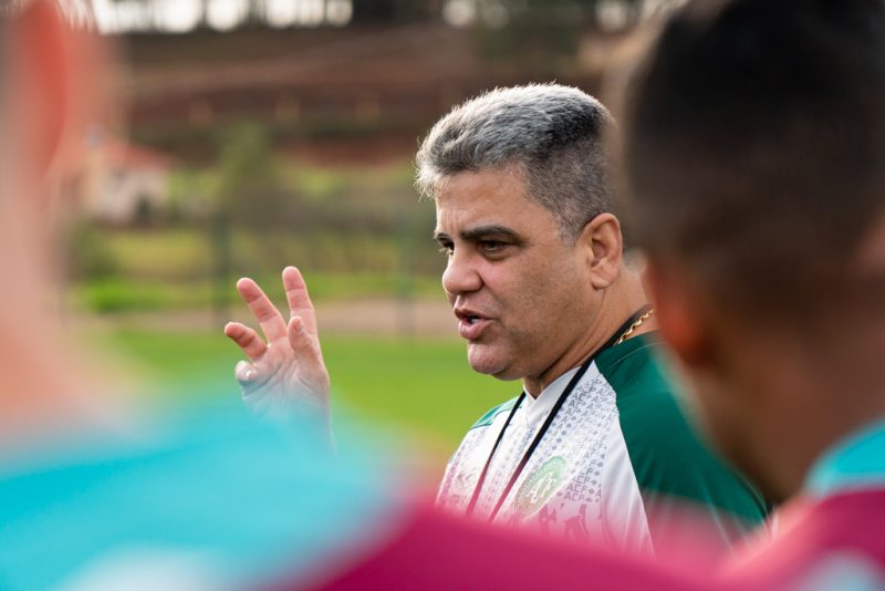 T&eacute;cnico Marcelo Cabo – Foto: Tiago Meneghini/Chapecoense/ND