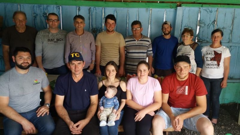 Prefeito de Conc&oacute;rdia, Rog&eacute;rio Pacheco, acompanhou a atividade da Fam&iacute;lia Lorenzett – Foto: Prefeitura de Conc&oacute;rdia/ND