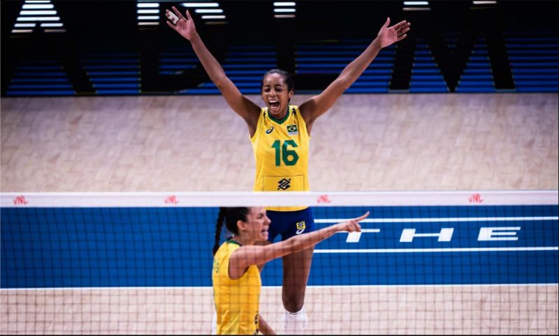 Brasil venceu o Jap&atilde;o nesta quarta-feira (13) – Foto: FIVB/Divulga&ccedil;&atilde;o/ND/Divulga&ccedil;&atilde;o