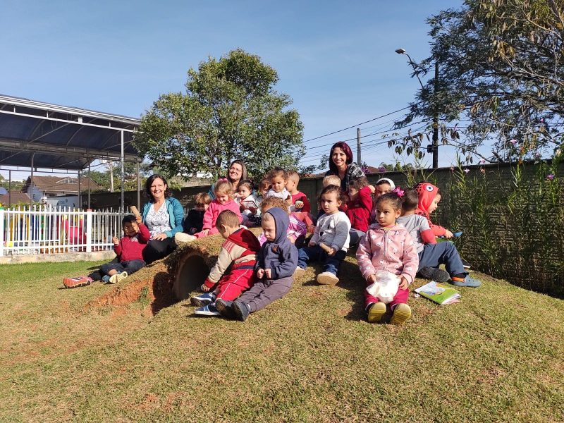 Turma do maternal que aprendeu sobre a cultura ind&iacute;gena – Foto: CEI Espa&ccedil;o da Crian&ccedil;a/Divulga&ccedil;&atilde;o