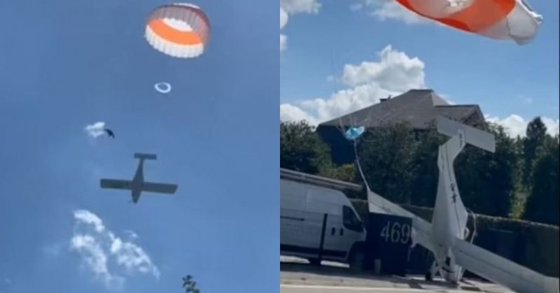 Piloto utiliza recurso inusitado para sobreviver a queda de avi&atilde;o – Foto: Reprodu&ccedil;&atilde;o/Daily Mail