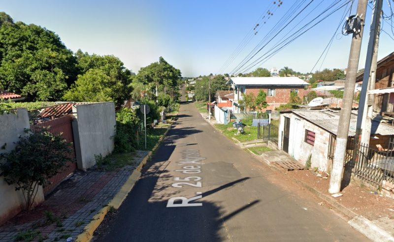 Crime ocorreu na rua Vinte e Cinco de Agosto. – Foto: Google Street View/Reprodu&ccedil;&atilde;o/ND