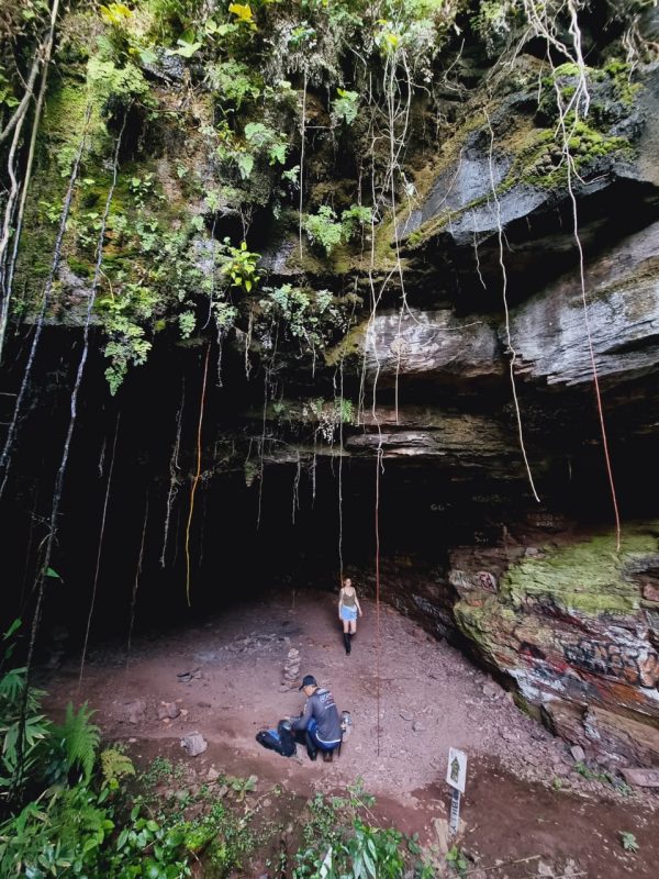 imagem da estrutura da Falésia Morro dos Conventos, em Araranguá