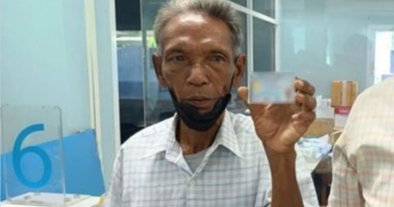 Depois de 25 anos ‘morto’, idoso finalmente conseguiu novo documento de identidade – Foto: homem