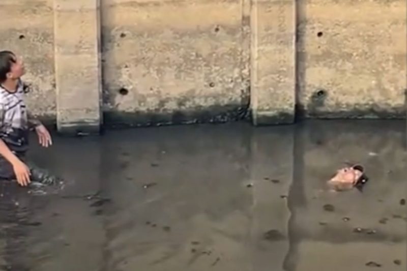 Parecia um cad&aacute;ver… mas n&atilde;o era – Foto: Reprodu&ccedil;&atilde;o/DailyMotion/Kameraone