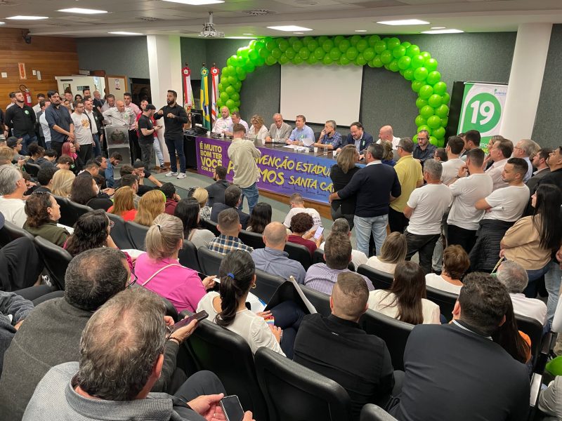 Conven&ccedil;&atilde;o do Podemos no plen&aacute;rio da Alesc – Foto: Moacir Pereira