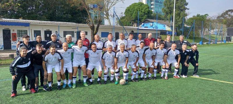 Equipe Master do Figueirense que derrotou o Gr&ecirc;mio de virada por 2 a 1 em Porto Alegre – Foto: Master Figueirense/ND