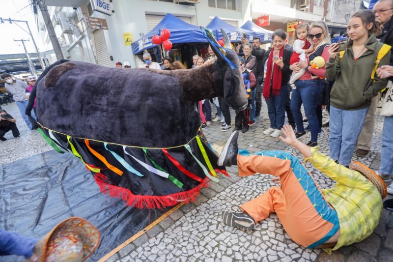 Feira teve apresenta&ccedil;&atilde;o de Boi de Mam&atilde;o no Centro de Florian&oacute;polis – Foto: Luciano Nunes Fotografia/D/CDL de Florian&oacute;polis/Divulga&ccedil;&atilde;o