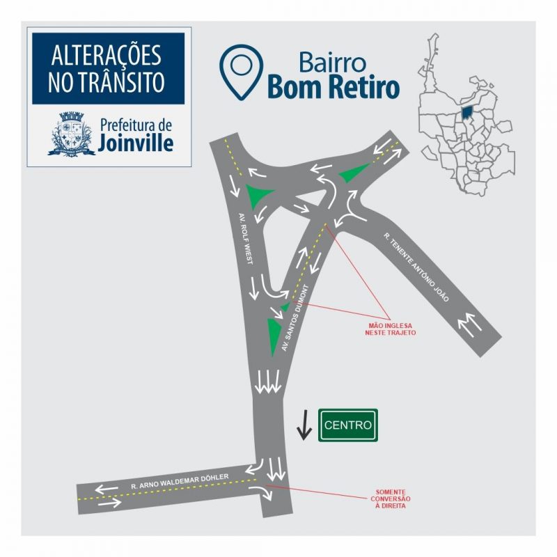 Veja o que muda no tr&acirc;nsito da regi&atilde;o – Foto: Prefeitura de Joinville/Divulga&ccedil;&atilde;o