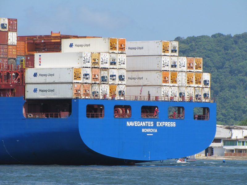 Registro do Navegantes Express durante passagem no Porto de Santos em SP – Foto: Blog Navios em Santos/Divulga&ccedil;&atilde;o/ND