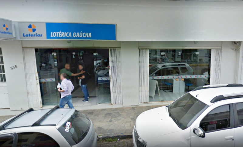 Lot&eacute;rica onde ocorreu a aposta – Foto: Google Street View/Reprodu&ccedil;&atilde;o/ND