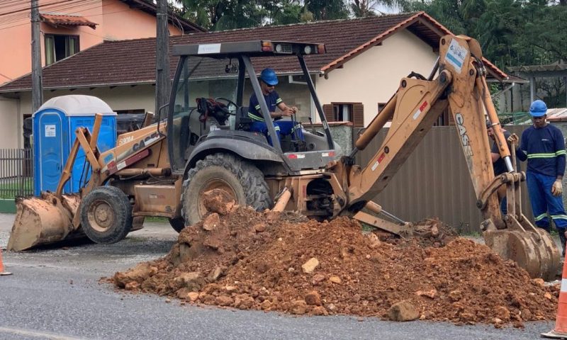 Obra na rua Minas Gerais compromete abastecimento em dois bairros – Foto: Prefeitura de Joinville/Divulga&ccedil;&atilde;o