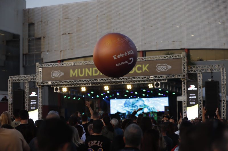 Grupo ND realiza a&ccedil;&otilde;es durante show no Mundial do Rock – Foto: ND